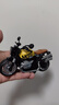 卡威（KIV）摩托车玩具男孩仿真合金机车模型赛车儿童回力玩具车 复古拿铁 黄 实拍图