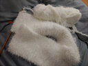 衣织都绣 凤羽毛线团绒毛线粗围巾外套马甲长毛线珊瑚绒毛巾儿童宝宝毛线 22奶白 实拍图