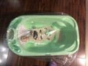 cam IL MONDO DEL BAMBINO意大利原装进口新生婴儿洗澡盆加厚可坐可躺硅胶防滑宝宝儿童洗澡 草绿色U45【硅胶防滑坐躺两用】 实拍图
