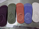 袜子夏季薄款女士船袜浅口网眼隐形防滑纯色短袜棉质透气新款PureUP 5双混色 默认1 实拍图