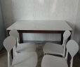 时黛家居（shidaijiaju）家用岩板餐桌 现代简约1.3m长方形小户型4人6人餐厅实木吃饭桌 实拍图