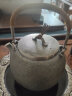藏六造 银壶鱼子纹日本纯手工纯银烧水壶家用茶具纯银999煮水煮茶银壶 中号鱼子纹银壶 900ml 实拍图