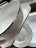 华君家居景德镇日式陶瓷碗家用吃饭盘子菜盘北欧面碗汤碗餐具单个组合 清雅黑线12英寸方鱼盘 晒单实拍图