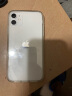 毕亚兹适用苹果11手机壳 iPhone11手机  超轻薄防摔硅胶软边透明玻璃壳男女款简约保护套 JK796-皎月白 实拍图