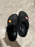 CROCS卡骆驰秋冬新品暖棉洞洞鞋男女秋冬款贝雅暖棉拖鞋|205969 黑/黑-060(建议买大一码) 39 (240mm) 实拍图