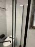 箭牌（ARROW） 淋浴房黑色钻石型浴室干湿分离不锈钢玻璃隔断家用玻璃门平开门 1000*1200 不锈钢【2399】现货 实拍图