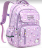 凯蒂猫（hellokitty）小学生休闲书包女生大容量儿童女双肩轻便减负背包一三到五六年级 SK93149浅紫大号【3-6年级】 实拍图