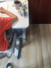 欧瑞凰儿童学习桌椅书桌子小学生写字桌椅套装可升降家用小孩作业课桌椅 研学款(灰):手摇书架桌-手提椅 实拍图