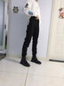 JACKTOMSLEE修身牛仔裤男士韩版小脚裤弹力潮男紧身裤铅笔裤新款纯黑色窄脚裤 8011长裤 27(2尺05) 实拍图