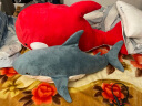 蜗牛卷虎鲸抱枕长条夹腿明日斯卡蒂方舟鲸鱼毛绒玩具公仔玩偶端午节礼物 红色虎鲸 1.3米【背上量】 实拍图