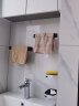 摩丹洁具（MODAN）厨房304不锈钢毛巾环 烤漆毛巾架浴巾架卫生间浴室挂件壁挂免打孔 【亚黑】两个(打孔/免打孔双安装) 实拍图