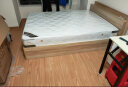 柏云森 现代简约板式床1.2米1.5米1.8m双人床榻榻米 高箱储物床 浅胡桃色1.5米*2米（每天30张抢购价） 裸床 实拍图