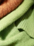 皮皮狗 高领套头 打底羊绒衫基础新款毛衣打底羊绒针织衫 673豆沙绿 XL(110) 实拍图