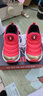 巴布豆（BOBDOG）毛毛虫童鞋秋冬季男童软底休闲鞋儿童运动鞋女 红/浅金（二棉） 29 适合脚长17.8cm 实拍图