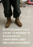 际华三五二五作战靴牛皮四季棕色高帮侧拉链登山鞋男耐磨超轻作训鞋登山鞋 棕色21作战鞋（高配版） 39 码/245（原厂正品 二双鞋垫） 实拍图