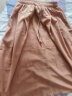 苏彩尼棉麻连衣裙女装2023夏季新款小个子时尚休闲显瘦裙子两件套套装裙 上白下卡其 L（建议110-120斤） 实拍图