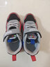 哈比熊童鞋儿童运动鞋男童鞋春秋款革面休闲鞋轻便软底潮鞋 灰蓝红27码 实拍图
