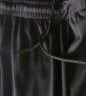 FitonTon冰丝阔腿裤女夏季薄款高腰垂感裤子宽松直筒休闲拖地长裤 黑色 M 实拍图
