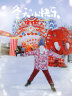 LONGE 儿童滑雪服套装男童女童防水加厚保暖中大童宝宝滑雪衣滑雪裤 玫红+玫红 12码140 实拍图
