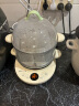 小熊（Bear）煮蛋器 双层家用多功能蒸蛋器 不粘锅煎蛋器 可预约定时自动断电蒸锅 ZDQ-B14V2 实拍图