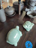 树彬陶瓷功夫茶具套装家用简约办公室会客厅懒人全自动泡茶杯实木茶盘 平步青云+紫砂茶具 配双桶 实拍图