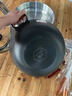 铿锵双耳铁锅不粘锅无涂层炒菜锅铸铁炒锅燃气电磁炉通用加深加大炒锅 【已开锅炖炒锅】带盖+蒸格 32cm 实拍图