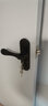 固特（GUTE）现代欧式室内房门锁卫生间执手卫生间实木门锁具 (适合38-45mm) 黑色+3片普通平开合页+1门吸 实拍图