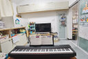 雅马哈（YAMAHA）电钢琴P125aB/WH专业88键重锤初学者家用成人智能白色数码钢琴 P125a黑+单踏板+官方标配 实拍图