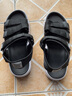 特步男子凉鞋春夏舒适休闲沙滩鞋魔术贴潮流运动凉拖鞋户外鞋982219171533 黑 41码 实拍图