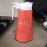 利快  厨房陶瓷油壶日本进口调味瓶酱油瓶蜂蜜瓶550ml 橙色 晒单实拍图