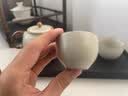 祥业汝窑功夫茶具套装高档陶瓷茶壶盖碗茶杯茶盘乔迁送礼送长辈领导 米黄汝窑行云六杯 实拍图