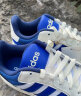 adidas ENTRAP休闲运动板鞋少年感复古篮球鞋女子阿迪达斯官方 白/蓝 36.5(225mm) 实拍图