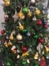 蓒鹬圣诞节装饰品彩球商场店面橱窗吊球屋顶挂饰店铺开业布置圣诞树球 6cm红色/桶 晒单实拍图