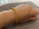 周六福黄金手镯女满天星生日礼物计价AA102805 约17.98g  实拍图