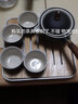 菲享 便携式旅行茶具套装懒人功夫茶具家用泡茶神器泡茶壶旅行功夫便携式懒人自动360旋转创意泡茶壶 旅行茶具套装-雅黑 实拍图