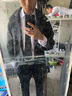 阅乡胖子日系小香风毛呢外套男大码休闲痞帅工装上衣秋季潮牌呢子夹克 西装款黑色 XL 140-160斤可穿 实拍图