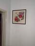 紫腾随轩新中式牡丹花开富贵装饰画客厅餐厅背景墙画卧室床头挂画壁画 图15 60*60cm红木色实木框 实拍图