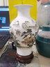 陶之念 景德镇陶瓷器花瓶插花器家居饰品台面摆件客厅餐厅装饰工艺品摆设（单个） 山水鱼尾 带底座 实拍图