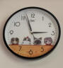 康巴丝（Compas）挂钟客厅 卡通儿童房石英钟表挂墙时钟 c2855 可爱猫咪 实拍图