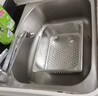 雅跃加厚不锈钢沥水篮长方形水槽沥水架洗菜盆漏盆沥水盆冲孔份数盆 长32.5宽26.5高10厘米单盆 实拍图