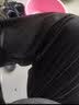 百鹊亭【两件装】裤子男秋冬季休闲裤男港风运动男宽松加绒加厚束脚裤子 J08黑+J02灰 【两件装】 XXL 实拍图