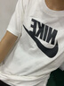 耐克（NIKE）短袖男装夏季新款纯棉针织宽松透气时尚舒适圆领运动T恤AR5005 AR5005-010/经典黑白/纯棉亲肤 M 实拍图