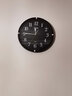 卡西欧（CASIO） 13英寸静音挂钟客厅钟表时钟表挂墙创意现代日式简约石英钟 高贵黑IQ-88-1PF 实拍图