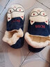 福至 棉拖鞋男包跟冬季居家室内保暖舒适厚底防滑情侣棉鞋大码冬天 BOSS藏青 290（适合43-44码穿） 实拍图