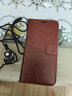 居小智适用荣耀50手机壳翻盖式皮套NTH-AN00钱包款插卡外壳全包边硅胶软壳防摔保护套磁扣男女款 荣耀50【棕色】 实拍图