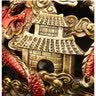 吉善缘 全铜九转乾坤鼎摆件 九龙戏珠鼎客厅办公室装饰乔迁开业工艺礼品 中号九转乾坤鼎 红色 实拍图