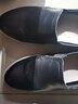 百林猴小皮鞋春秋真软皮内增高女鞋单鞋休闲厚底学生套脚黑色乐福鞋鞋子 黑色 35 实拍图