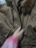 御仕达狐狸毛派克服女短款冬季新款大毛领加绒棉衣外套小个子毛 咖色 M 106-115斤 晒单实拍图