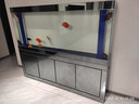 江彩鱼缸客厅大型水族箱落地隔断墙家用办公室底过滤超白玻璃鱼缸定制 长2米加高（200x40x165cm） 实拍图