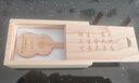 zjrdiy吉他u盘创意个性刻字定制木质优盘学生个人企业学校可爱生日礼品教师节毕业纪念展会礼物 高速3.0枫木吉他u盘+刻字定制 128GB 实拍图